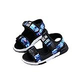 キッズサンダル 男の子 サンダル キッズ おしゃれ 履きやすい 滑り止め ビーチサンダル 柔らかい レザー 夏 ビーチ 子供靴 着脱 らくらく キッズシューズ 通園 通学 かっこいい 黒 迷彩柄 16