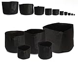 amzmonnsuta　通気性　不織布　ルート管理袋　ガーデン植物　苗バッグ　農業や林業、果物、野菜、花やなどのため