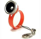 eyeMobile 携帯電話用コンバージョンレンズ 超広角レンズ クリップ赤 KSW-1-R