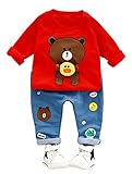 Abolai PANTS ベビー・ボーイズ US サイズ: 6-12 month(80#) カラー: レッド
