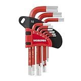 WORKPRO ショートアーム六角棒レンチ 9本組