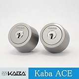 2個同一Kaba ace シリンダー MIWA LIXタイプ キー6本付属　玄関 鍵 交換 取替え カバエース Kabaace3250R 美和ロック LIX TE0 防犯