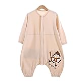 Petit Bella オーガニックコットン スリーパー 寝袋 春 夏用 子供 ベビー 赤ちゃん 綿 薄手 プレゼント 出産祝い (XL, ペンギン-Type2(長袖))