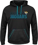 Jaguars NFLメンズDL Stuntプログラム長袖プルオーバーパーカーblack-activeブルーSmall