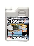 ニッペ 水性フッ素系着色防水剤 ガッツモルタルNo.1 1kg グレー