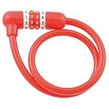 可変式ダイヤルワイヤー錠 ＪＣ－０４３Ｗ Ｒ レッド