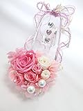 【プリザーブドフラワー／ガラスの靴シリーズ】ガラスの靴と薔薇たちがいっしょに見るロマンチックでスイートな夢【リボンラッピング付き】