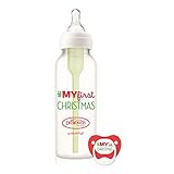 Dr. Brown's Holiday Options Bottle 1- 8 oz. bottle with 1 Prevent Pacifier - My 1st Christmas [並行輸入品