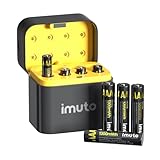 imuto 充電式単4電池 (８本単四充電池＋充電器D)