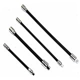 Simplyシルバー – 4pcフレキシブルソケット拡張バーセット6 " 8 " 10 " 12 "ラチェットフレックス1 / 4 " & 3 / 8 "