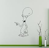 American Dad Roger壁デカールビニールステッカーCartoonsホームアートインテリアリムーバブル装飾子供キッズ部屋家庭用品3 ( AMD )