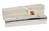 Silver Plated Christening Certificate Holder with Gift Bag and Box by Haysom Interiors by Haysom Int