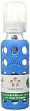 Lifefactory 9-Ounce BPA-Free Glass Baby Bottle with Protective Silicone Sleeve and Stage 2 Nipple, O