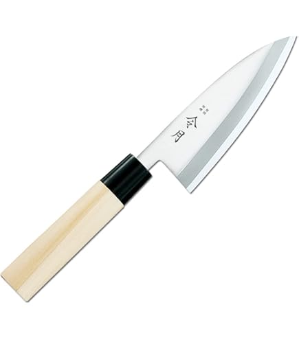 Amazon｜越前打刃物 江戸菊水出刃庖丁 鋼付 150mm｜出刃包丁