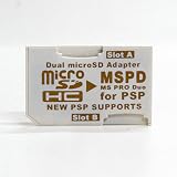 2枚差し可！ micro SD→メモリースティックプロデュオ変換アダプタ 16Gまで対応 / マジックゲート非対応