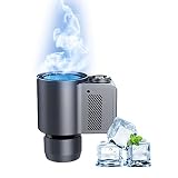 ドリンクホルダー 0℃～65℃ 冷蔵・加熱 缶 カップ ホルダー ドリンク クーラー 温冷 保冷 保温 冷蔵庫 家庭用100-120Ｖ 車用12Ｖ 卓上 ペットボトル・缶対応 急速冷却 静音 シリコーンコースター付 ブラック