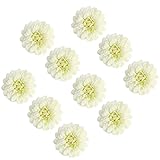 Perfk 10個入　お花　菊　造花　フラワー　花嫁　花ガール　レディース　結婚式　ホーム　DIY　工芸品　装飾　プレゼント　６タイプ選べる - ライトグリーン