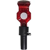 ソーラー式工事灯・幅83mm（赤回転点灯・カットコーン・単管等用）