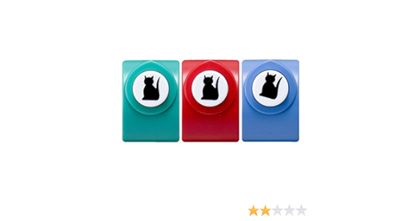 Amazon サンノート クラフトパンチ ねこ 1016 3色 各2個セット 穴あけパンチ 文房具 オフィス用品