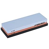 GWHOLE 240/800 Grit Two-Sided Knife Sharpening Stone Whetstone with Base [並行輸入品]