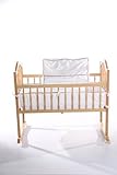 Baby Doll Bedding Go Green Organice Cradle Bedding Set White [並行輸入品]