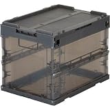 トラスコ中山:TRUSCO スケルコンオリコン20L(蓋付) 黒 TR-SC20 BK 型式:TR-SC20 BK