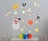 Funtosee Glow in Space Peel and Stick Decals [並行輸入品]