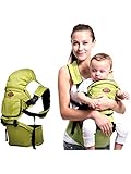 miyare(ミヤレ)　抱っこ紐 　スリング　 ベビースリング　子守帯　腰ベルト抱っこ紐　出産祝い おしゃれな抱っこ紐 簡単な抱っこ紐 使いやすい抱っこ紐 (緑)