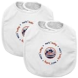 Baby Fanaticホワイト色よだれかけ、MLB 2 - Count Infant Bibs