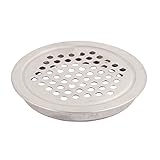 uxcell　エアベント　エア換気　シルバートーン　丸形　キャビネット用　金属　53mm対応