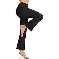 Amazon | [TESLA] フレアパンツ レディース ヨガパンツ [伸縮性