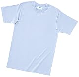 介護ユニフォーム Tシャツ KAZEN サックス M 233-02