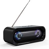 ワイヤレス ポータブルスピーカー ステレオ 高音質 手元 Bluetooth スピーカー 多機能 ラジオ機能付き 5W*2ステレオ音楽プレー