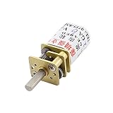 uxcell ギヤードモータ　歯車電動機　歯車モータ　N20 DC 6V 300RPM 　軸径3mm