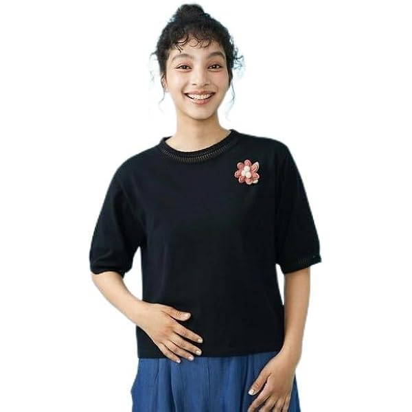 Amazon.co.jp: [かぐれ] ワイドハーフスリーブスウェット TOP