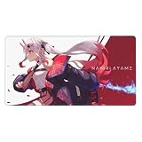 マウスパッド Vtuber 大型 アニメ 可愛い かわいい cat girl プレイマット デスクパッド ゲーム好きのプレゼント 滑り止め ゲーム用 萌え 贈り物 b (40*75cm)