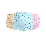 Hzjundasi 3Pcs Cotton マタニティ High Waist 下着 妊娠中の女性 調節可能な パンティー