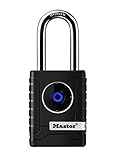 Master Lock Bluetooth Outdoor Padlock with Easy Backup Keypad Entry - 4401DLH [並行輸入品]