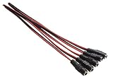 KAUMO DC電源コネクタ 外径5.5mm 内径2.1mm (ジャック5個) KM-DC303