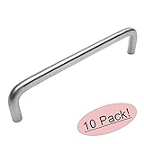 Cosmas 724 – 128ssステンレススチールTrueソリッドステンレススチール5 / 16 "直径キャビネットハードウェアハンドルワイヤPull – 5 " ( 128 mm )穴センター、