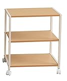 ルームワークス(ROOMWORKS)棚板の高さを変えることが出来るサイドワゴンCPW-18NR(ナチュラル) CPW-18NR