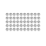 uxcell 2mm-5mmベアリングボール 304ステンレス鋼 G100精密ボール 2.5mm 100個 スチールボール 耐久性 防錆性 軸受用