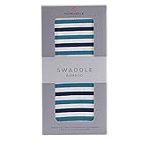 Newcastle Classics(ニューキャッスルクラシックス) スワドル バンブーモスリン【日本正規品】おくるみ ふんわり柔らか 毛布 出産祝い Blue&White Stripe 0か月~ NC-SB2019
