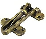 取替 外開き ドア用 ドアガード ゴールド シルバー ブロンズ 仕上げ 防犯 訪問者 対策 ドアクローザー付き 扉 に (青銅)