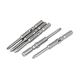 uxcell　トライウイングドライバービット　S2工具鋼　グレー　36g　Y1　修理用工具　５個入り