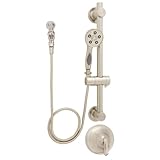 Speakman SM-7080-ADA-PBN Caspian Anystream Handheld Shower Head with Hose, Shower Valve, and ADA Adj