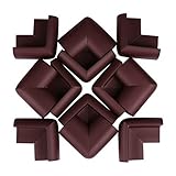 LEDMO 12 Pcs Baby Proofing Corner Guards, Soft and Nontoxic Edge&Corner Bumpers, Table Corner Guards