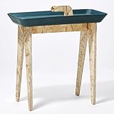 ideaco イデアコ　タイニーウォーク　サイドテーブル＆今治タオルの2点セット (ネイビー)