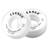 LEENUE PTFE シールテープ タップ補修テープ 蛇口、シャワーヘッドに適用 防水です熱に強いです耐油性です 12 mm *13 m *0.09 mm、白色 2巻入り
