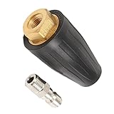 Flameer ターボ　ノズル　3600 PSI　高圧洗濯機用　クイックコネクト　スプレー　回転　2.5/3.0/ 3.5/4.0/4.5 GPM　高効率　 - 4.0GPM